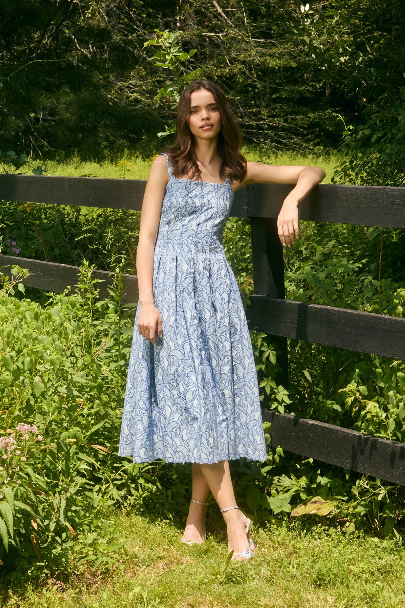 Allison Gianna Dress - Blue Steel