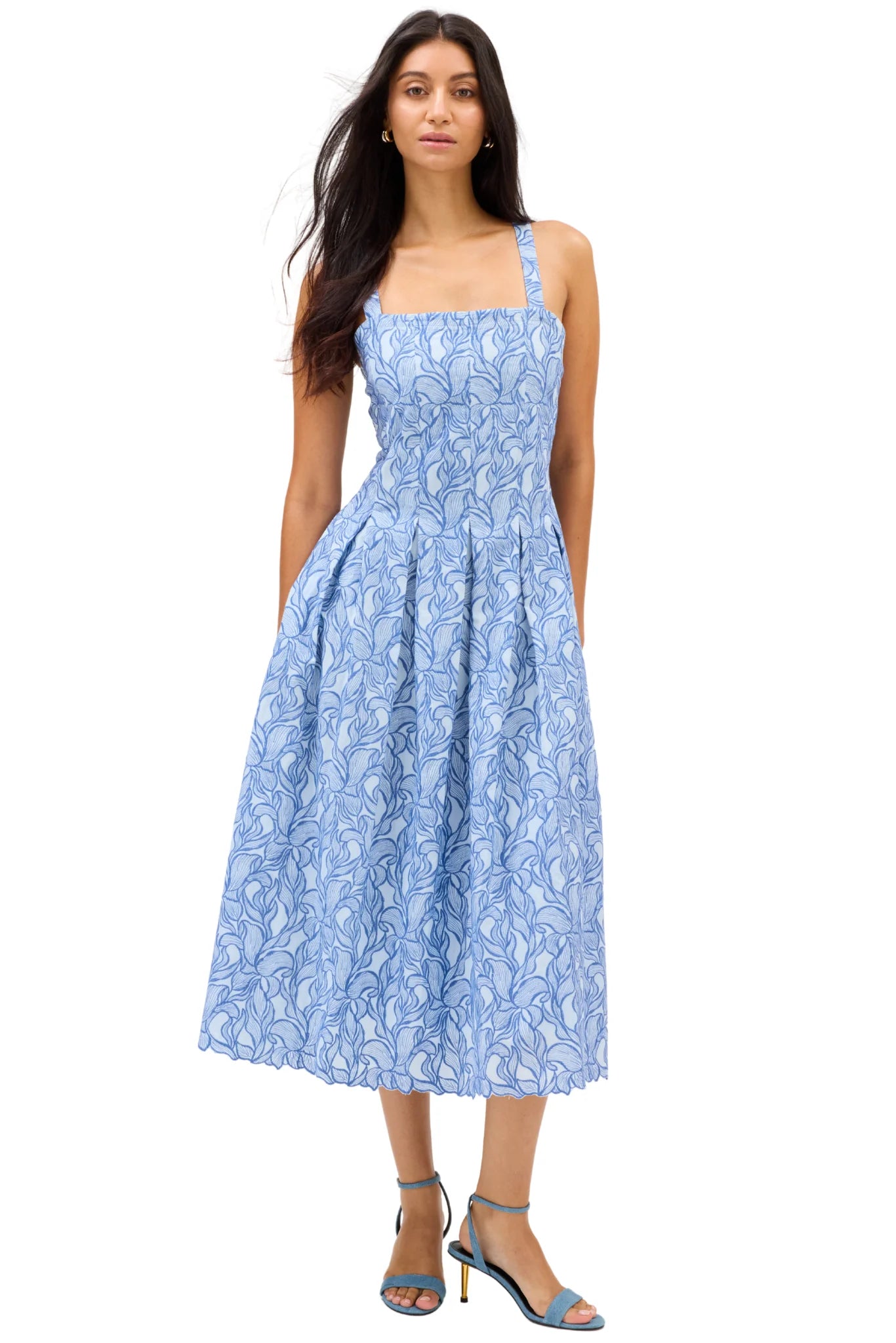 Allison Gianna Dress - Blue Steel