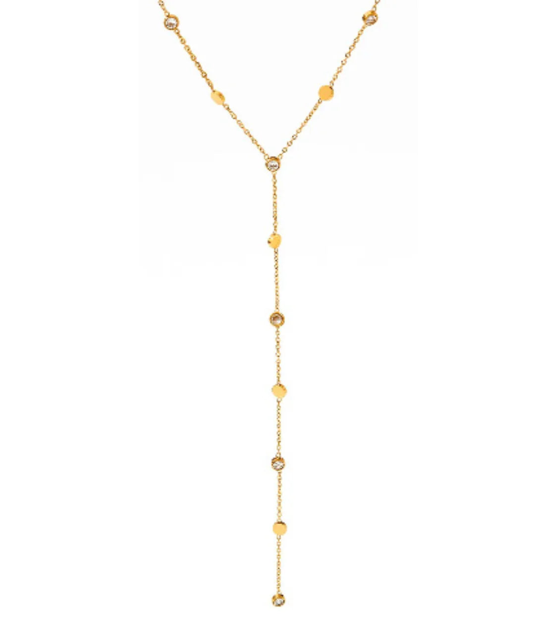 Adriana Pappas Golddust Lariat - Clear