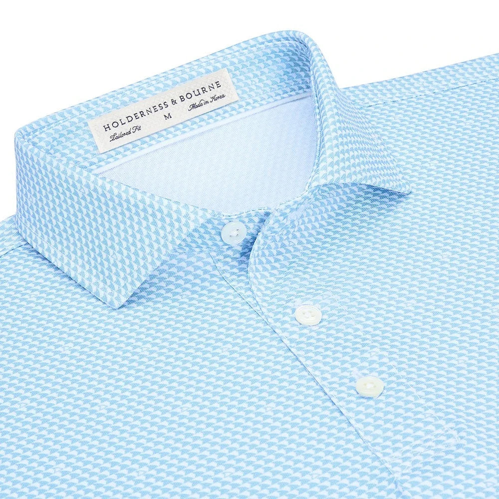 Holderness & Bourne - The Jacobs Shirt: White & Skye