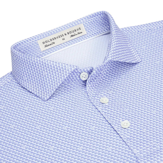 Holderness & Bourne - The Jacobs Shirt: White & Lavender