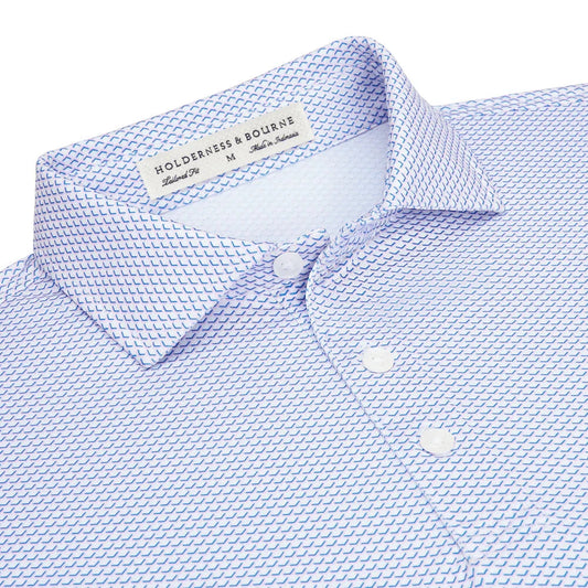 Holderness & Bourne - The Davenport Shirt: Scotch Pink & Marlin Blue