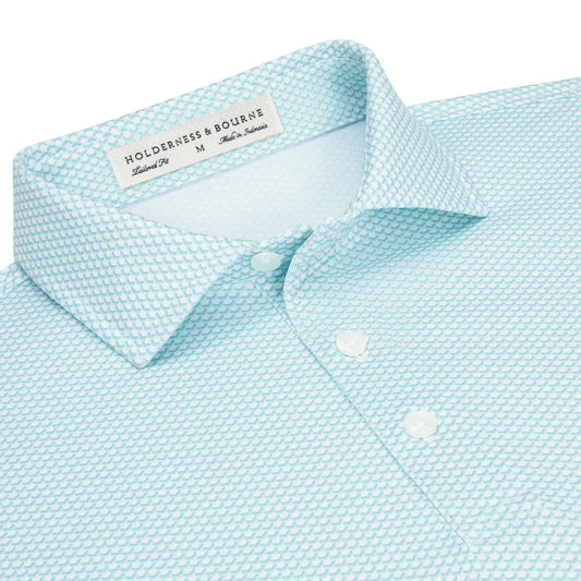 Holderness & Bourne - The Davenport Shirt: Abaco & Lavender