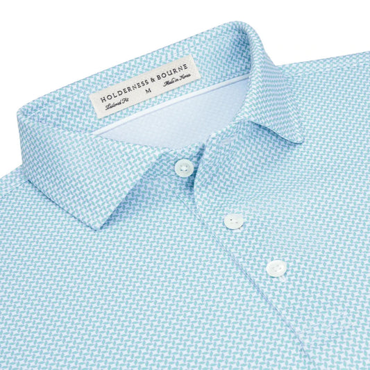 Holderness & Bourne - The Hawthorne Shirt: Abaco & Lavender