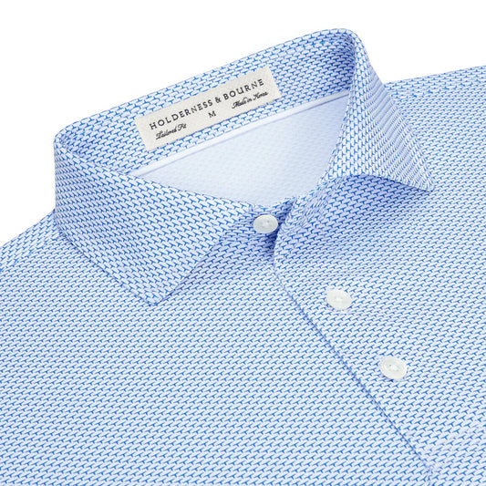 Holderness & Bourne - The Armfield Shirt: Marlin Blue