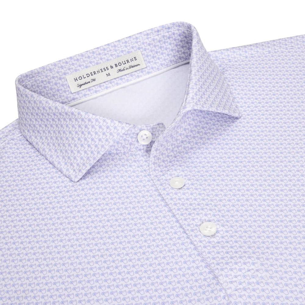 Holderness & Bourne - The Fulton Shirt: Vista Blue & Tudor