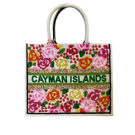 Tiana Design - Cayman Islands Tote Flowers