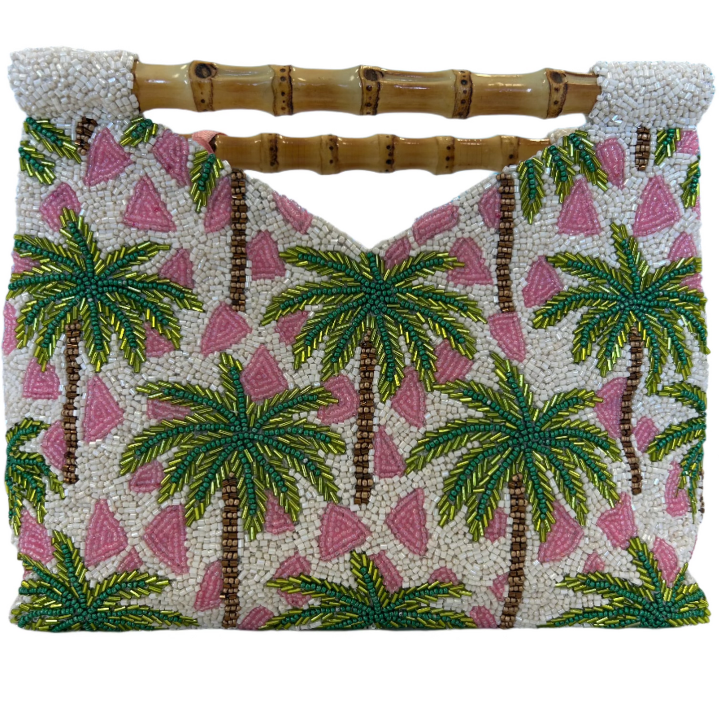 Tiana Design Bamboo Clutch - Palms