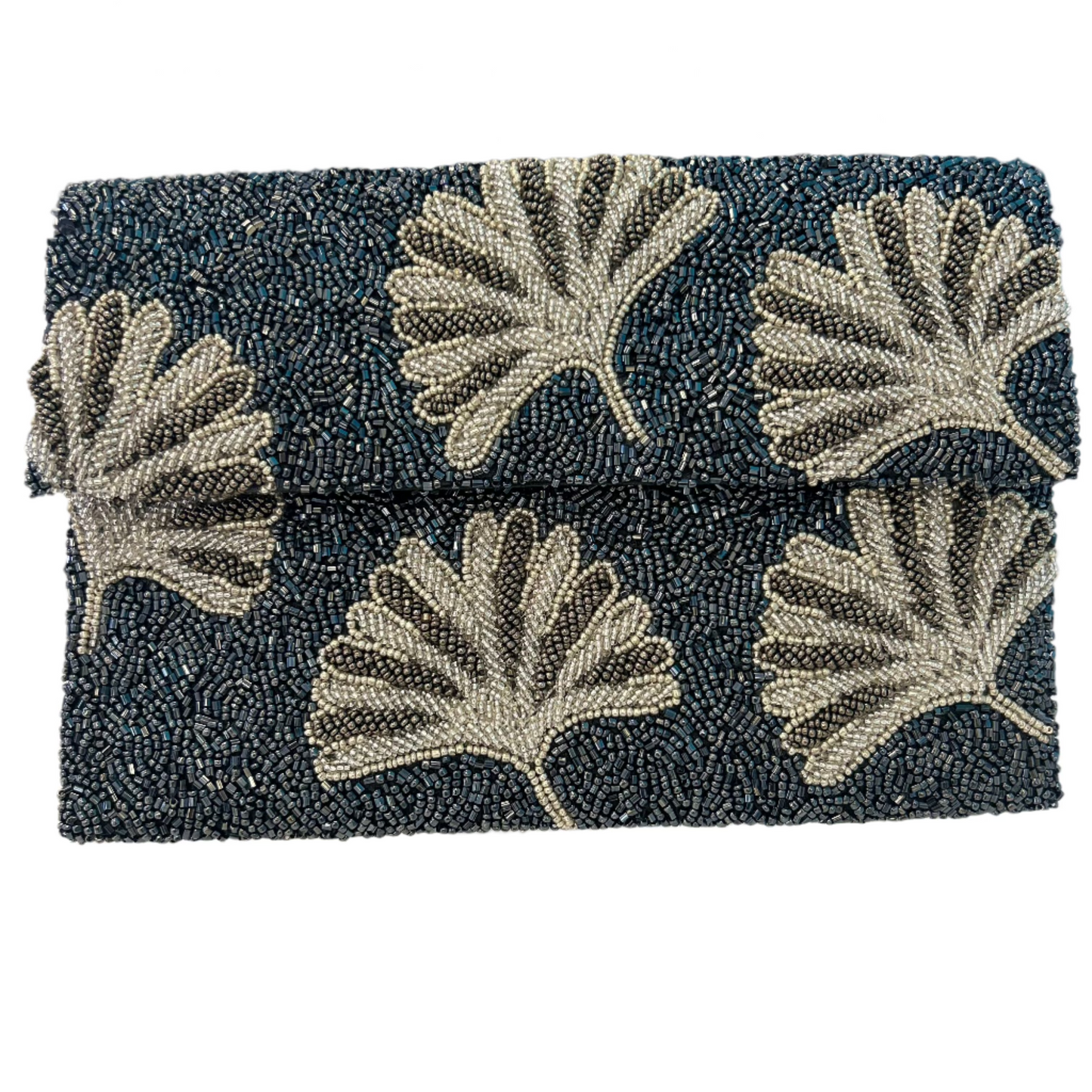 Tiana Design Half Over Clutch - Gun/Pewter