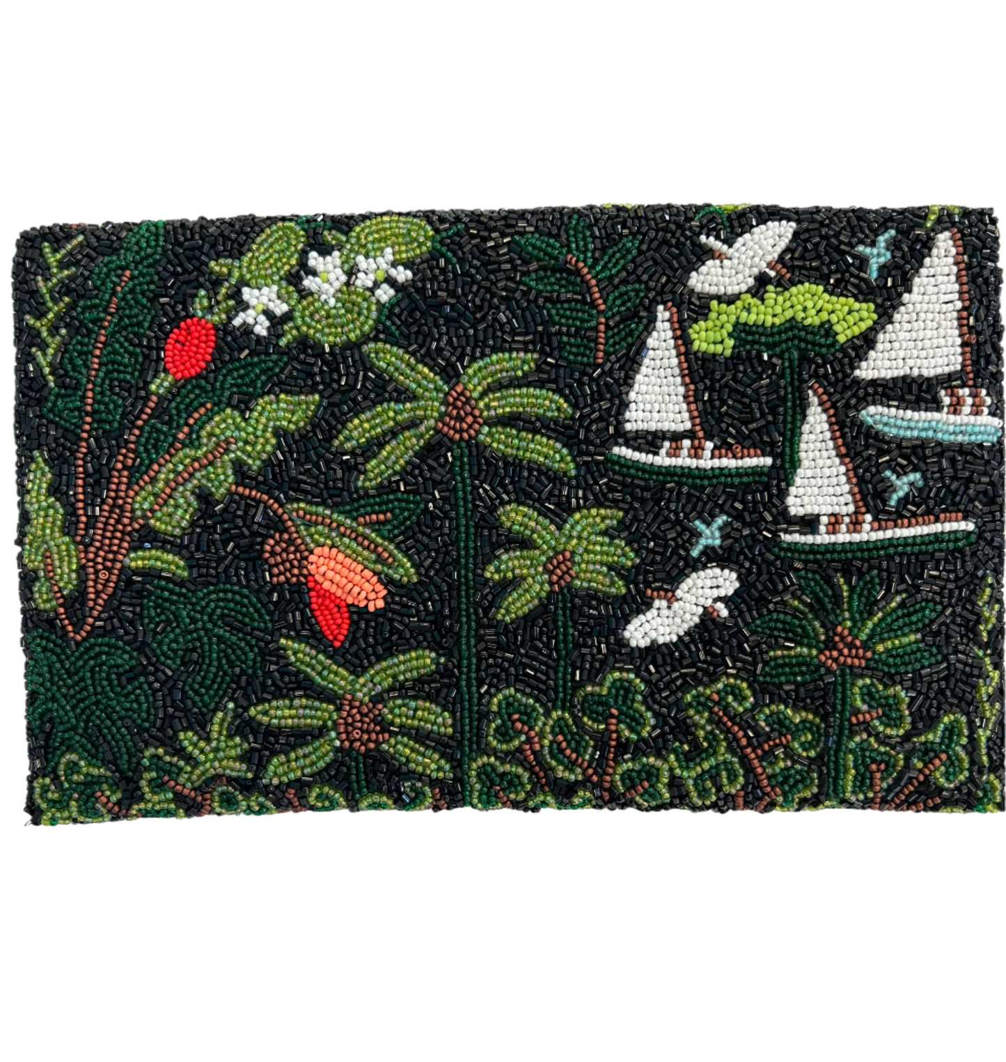 Tiana Design Half Over Clutch - Sailboat