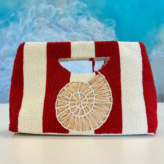 Tiana Design Easy Handle Clutch - Stripe Shell