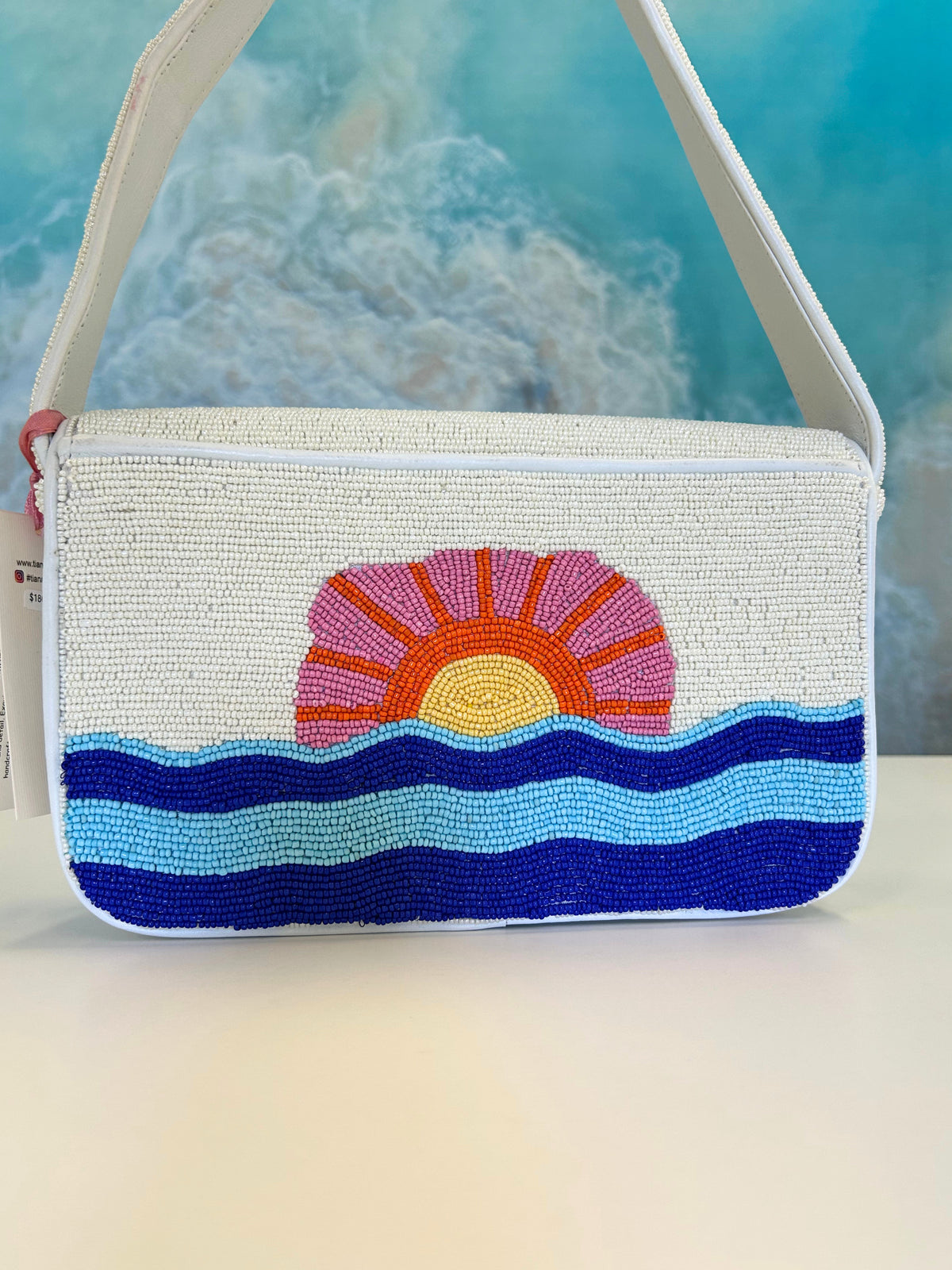 Tiana Design Strap  Clutch - Sunset