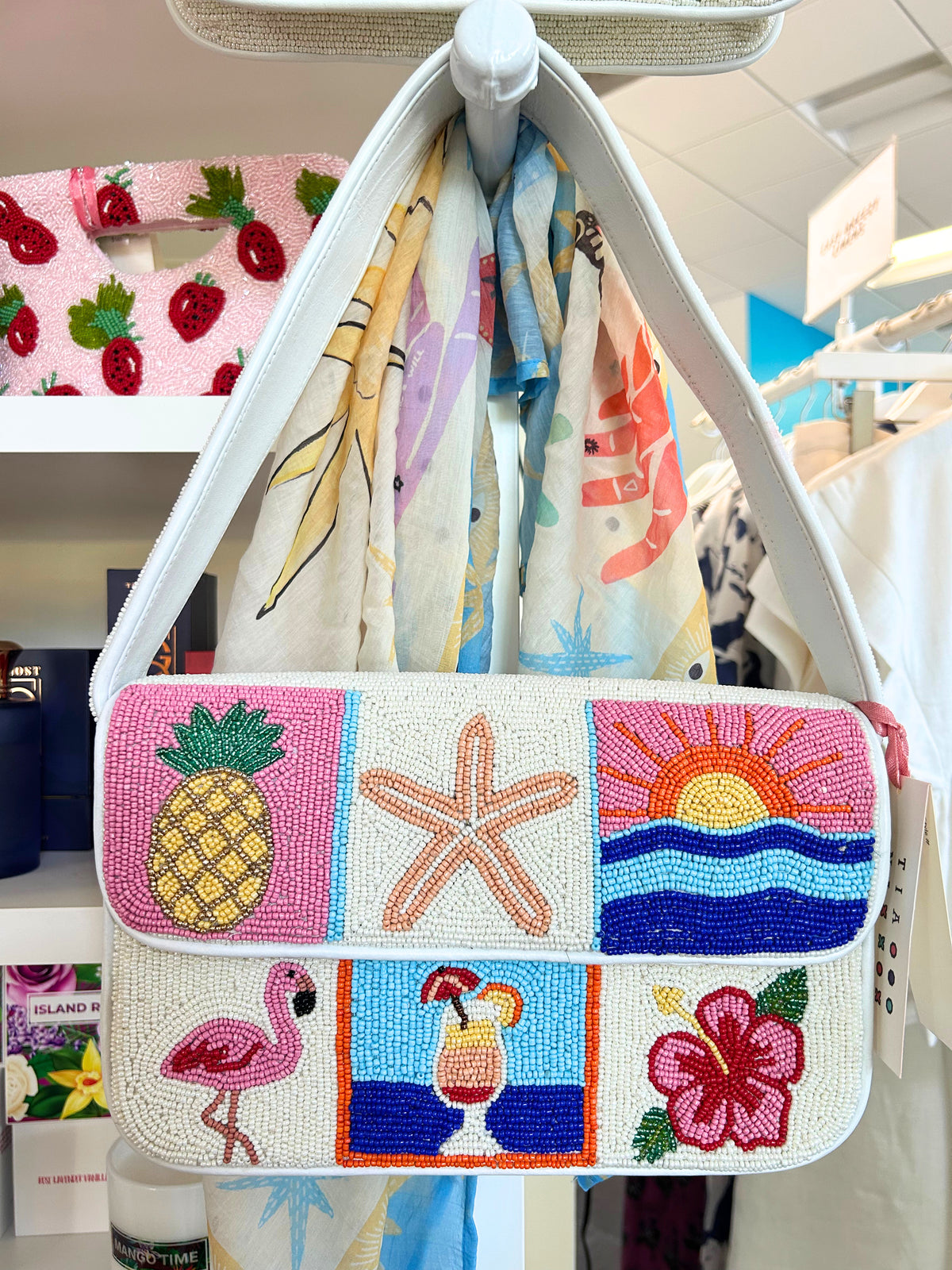 Tiana Design Strap  Clutch - Sunset