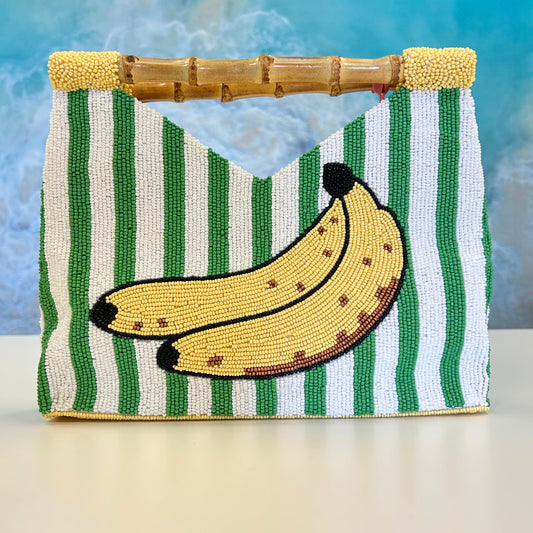 Tiana Design Bamboo Clutch - Bananas