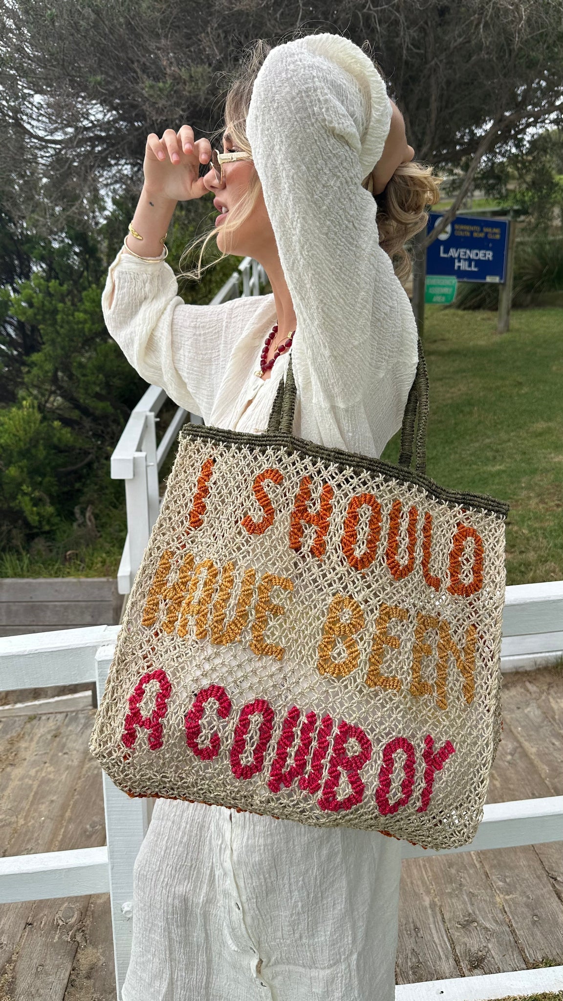 The Jacksons Jute Bag - I Should Have Been A Cowboy