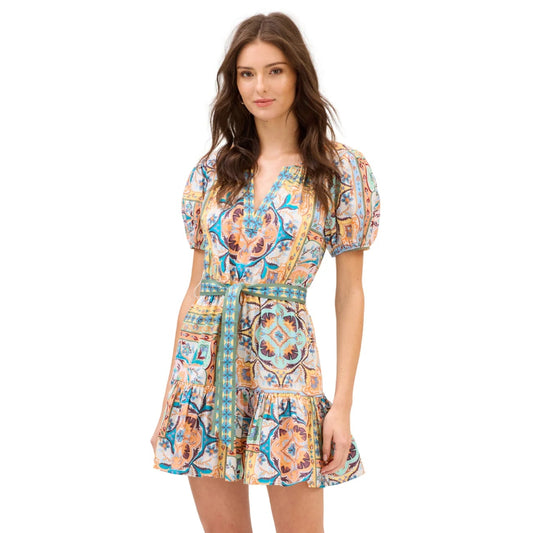 Allison Isabella Dress - Scarf Print