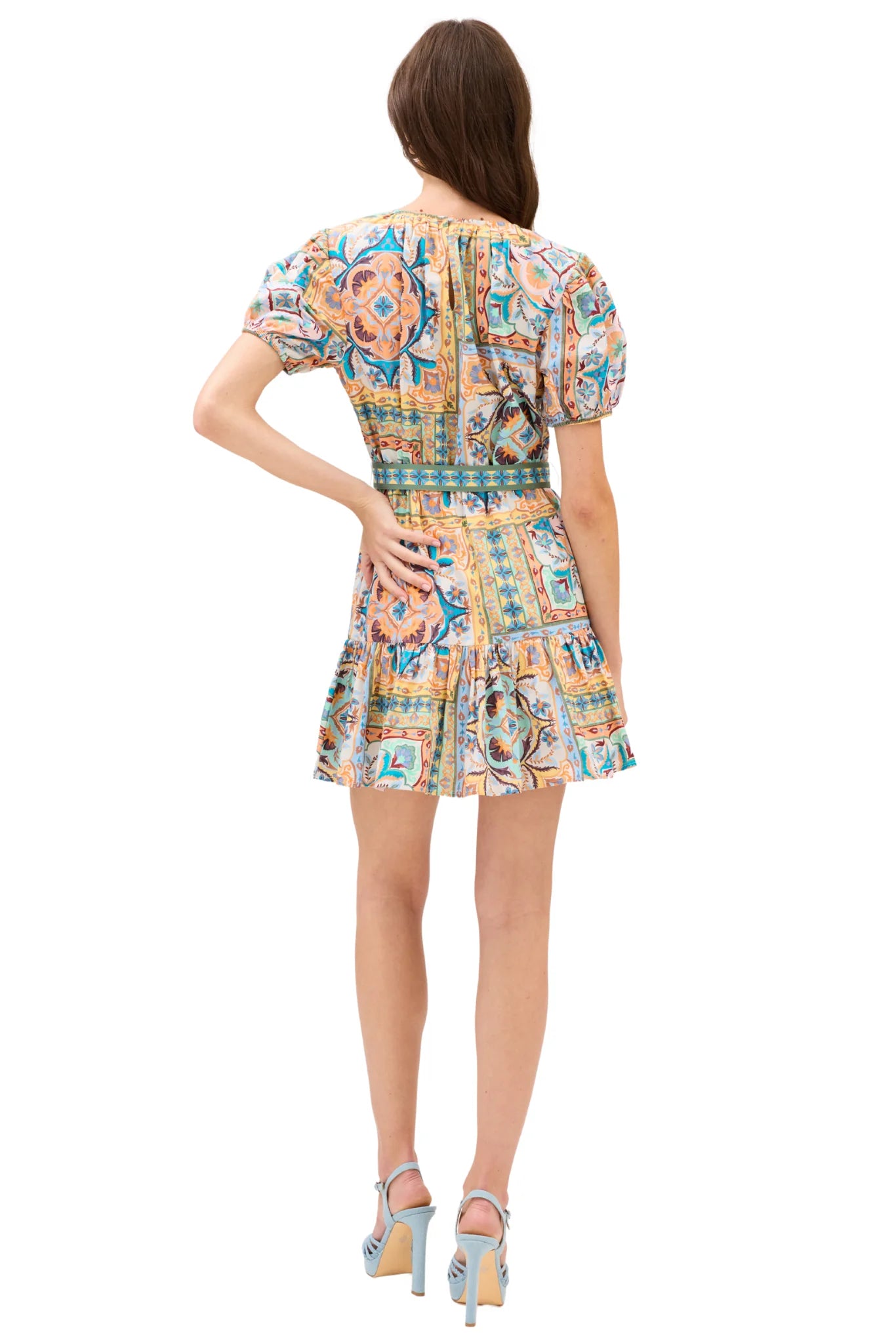 Allison Isabella Dress - Scarf Print