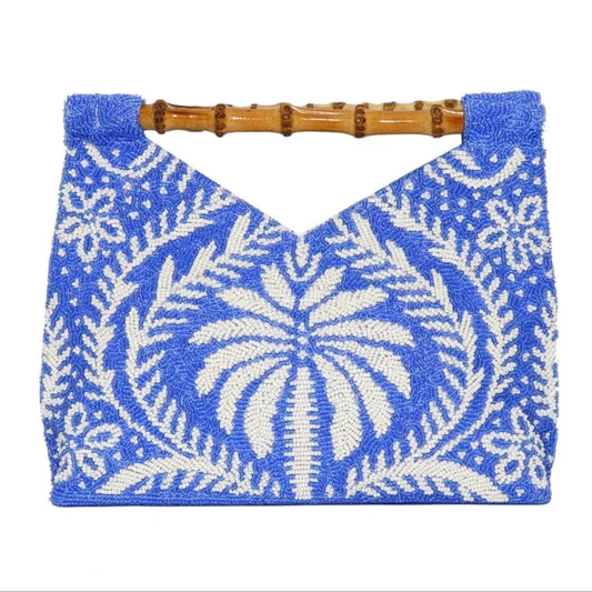 Tiana Design Bamboo Clutch - Amalfi Blue