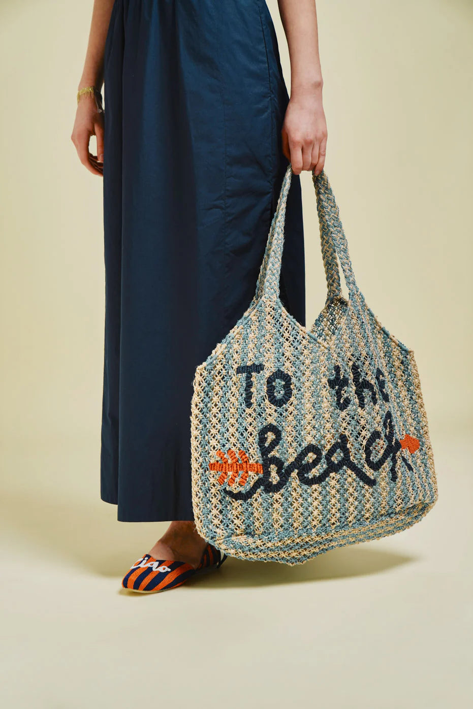 The Jacksons Jute Bag - Stripe To The Beach