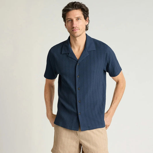 Bonobos Textured Cabana Shirt - Navy