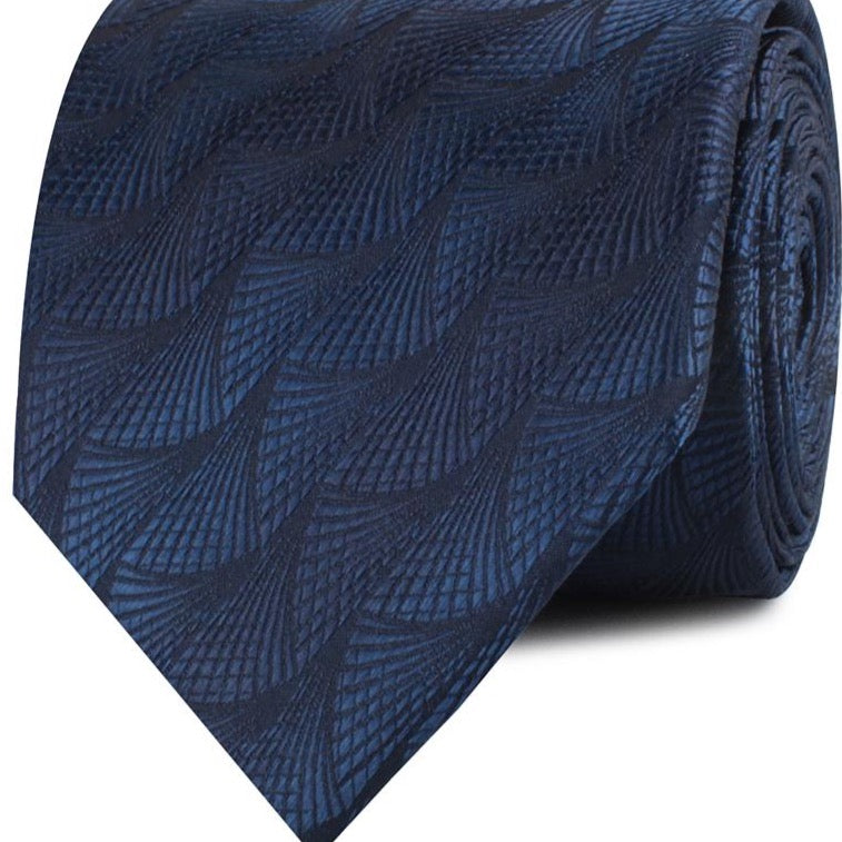 OTAA Men's Skinny Tie - Kiso Valley Navy Blue