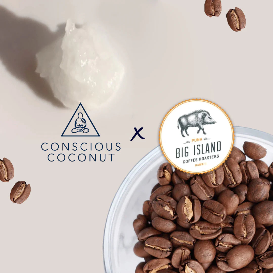 Conscious Coconut Sugar Scrub - Kona Coffee