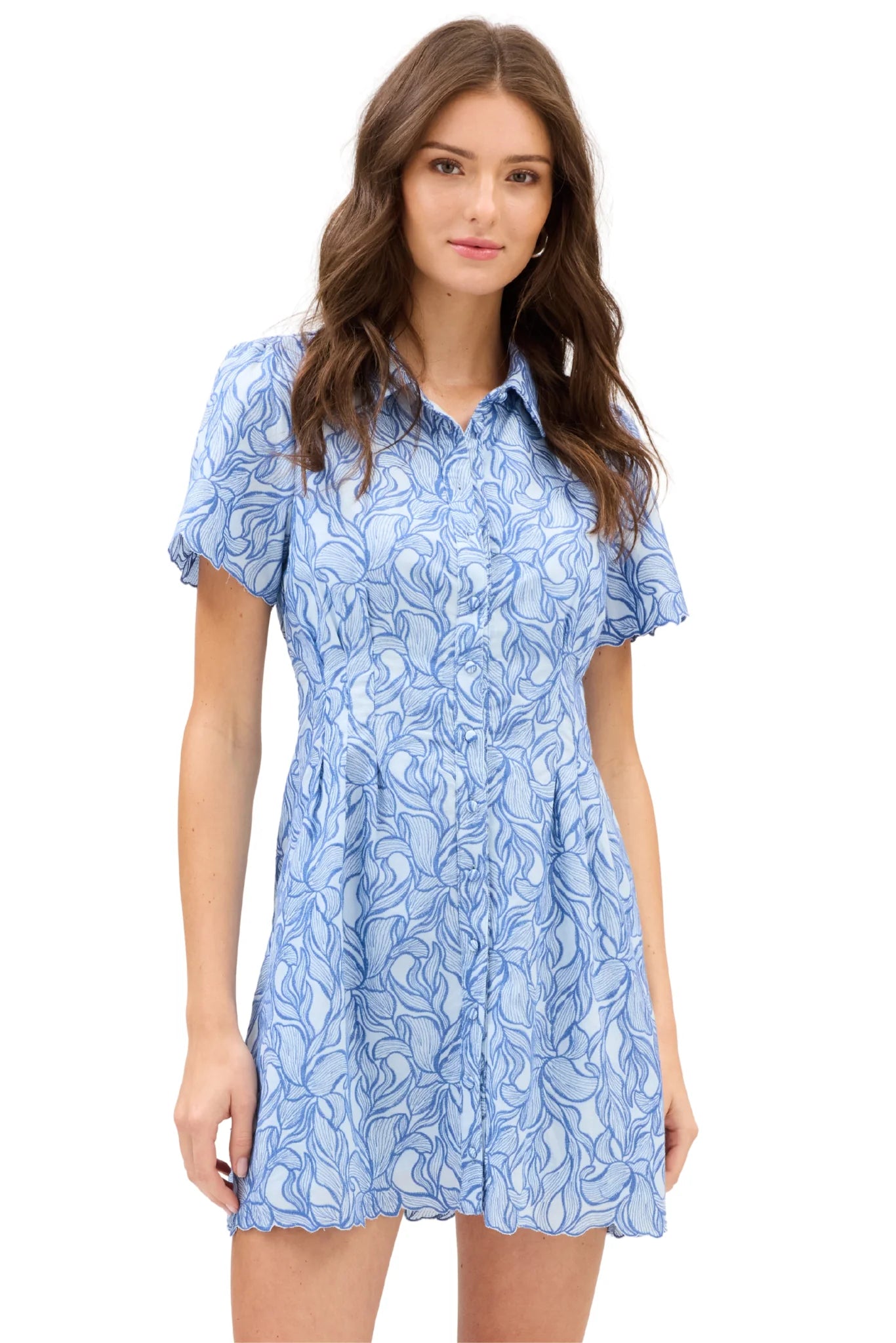 Allison Leah Dress - Blue Steel