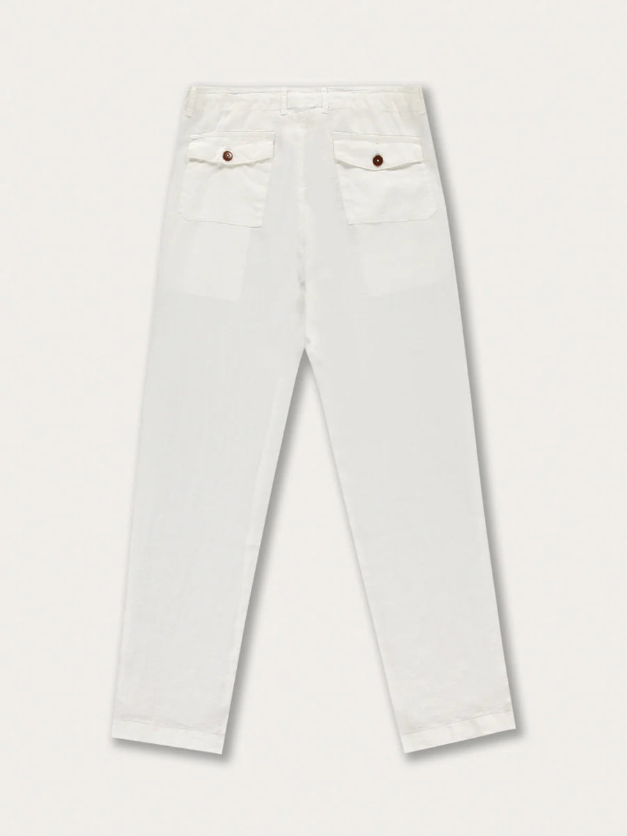 Love Brand -  White Randall Linen Trouser