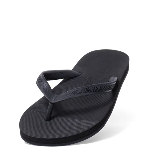 Alma Women’s Recycled tire sole Flip Flop - Onyx