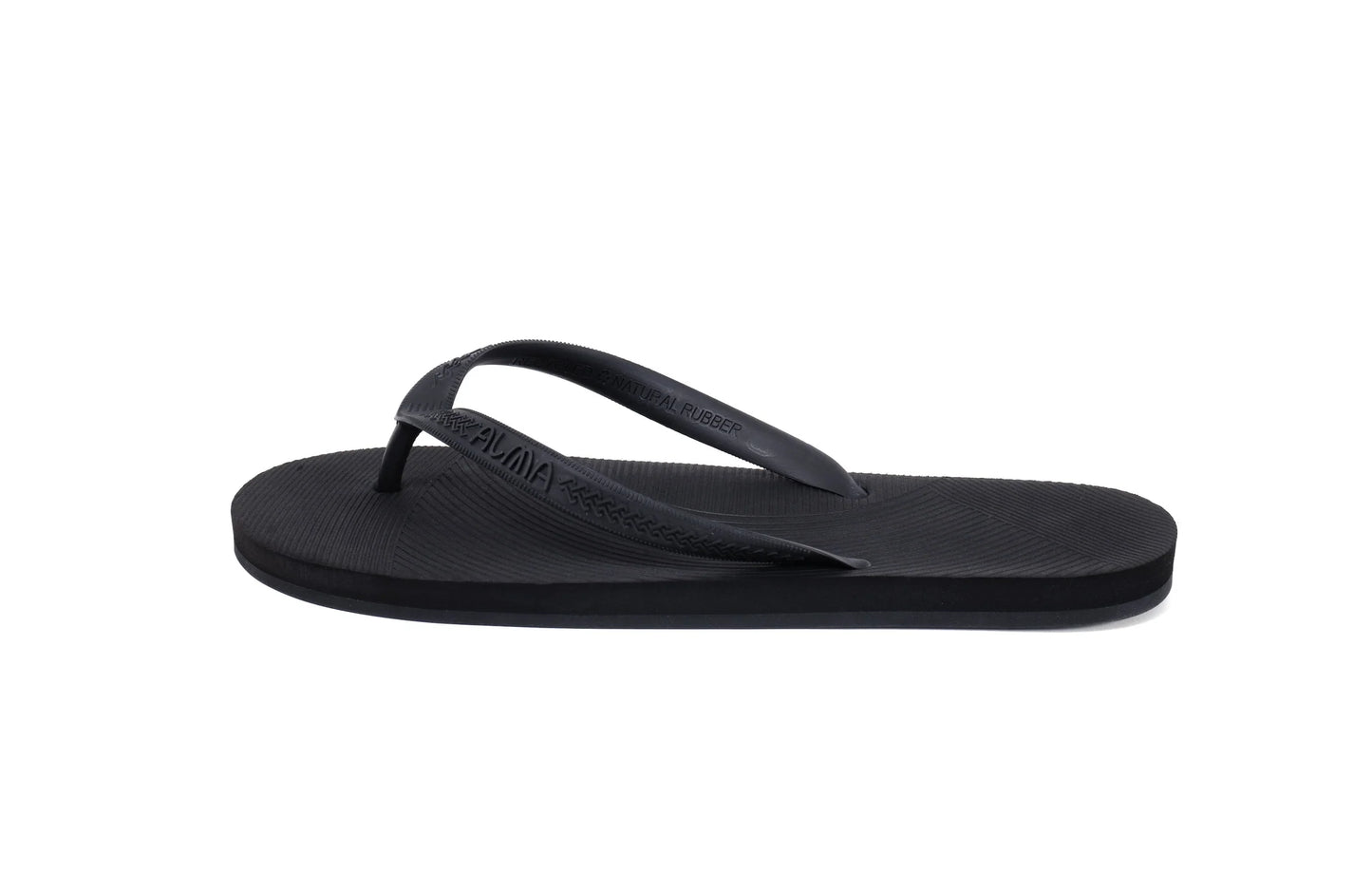 Alma Women’s Recycled tire sole Flip Flop - Onyx