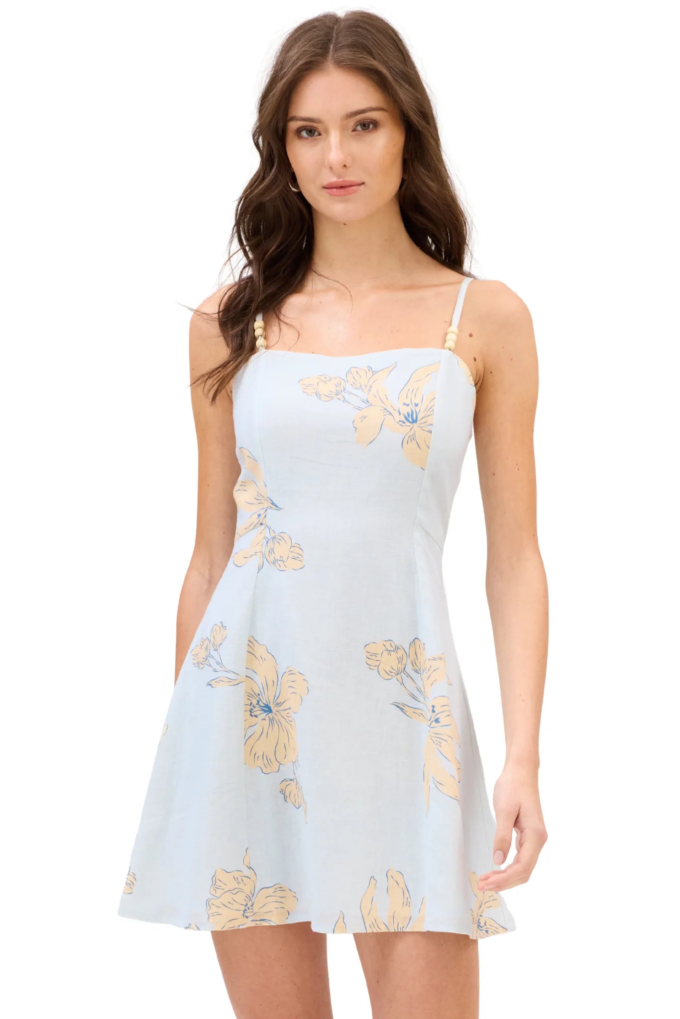 Allison Miriam Dress - Pale Blue Floral