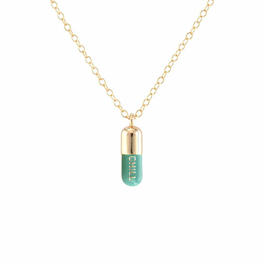 Kris Nations - Turquoise Chill Pill Necklace