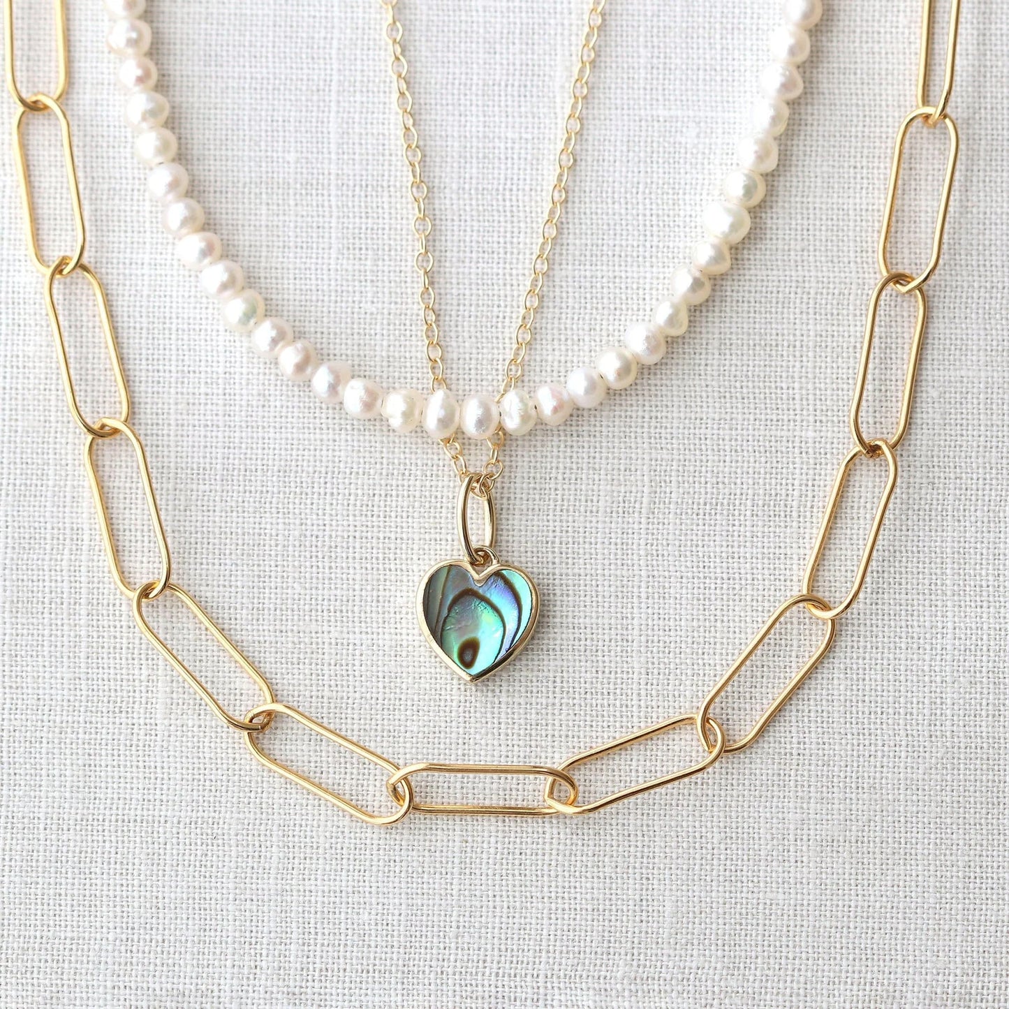 Kris nations - Abalone Heart Necklace