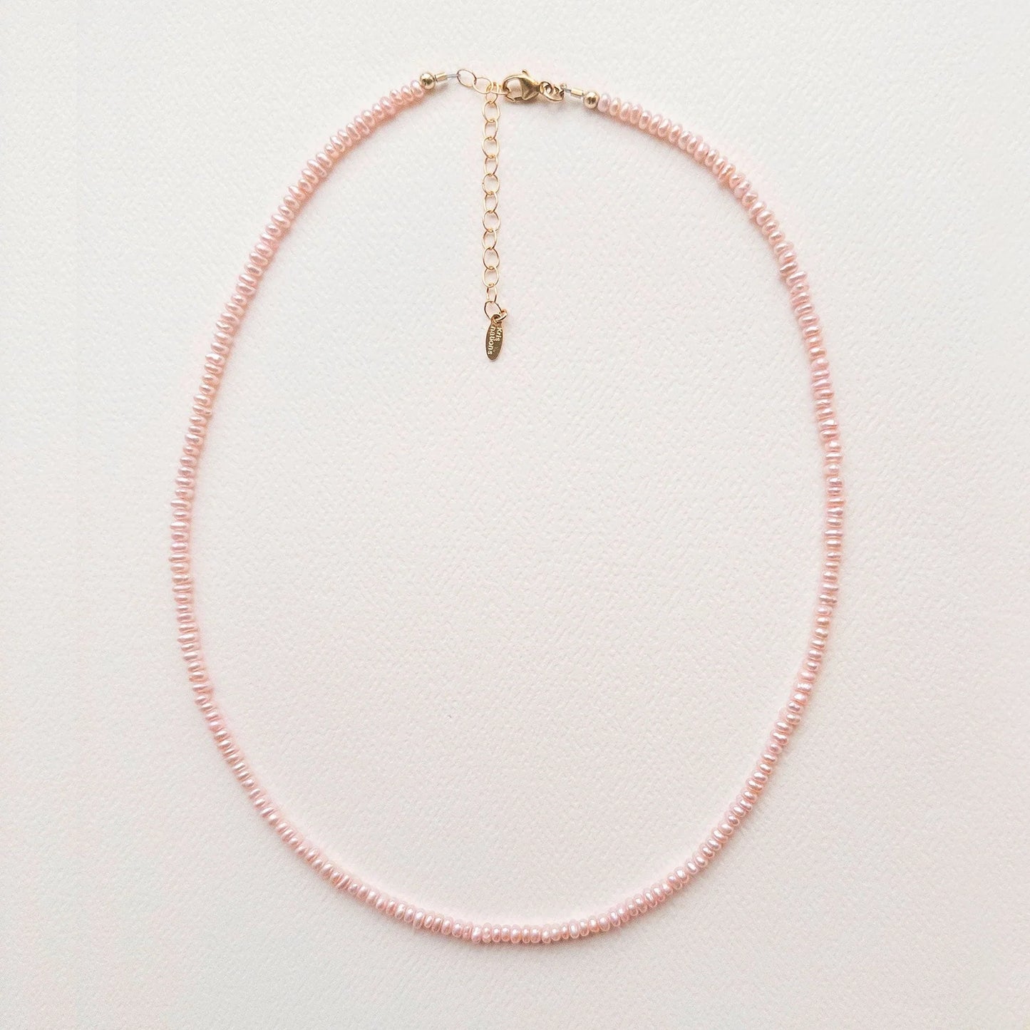Kris nations - Pink Seed Pearl Necklace