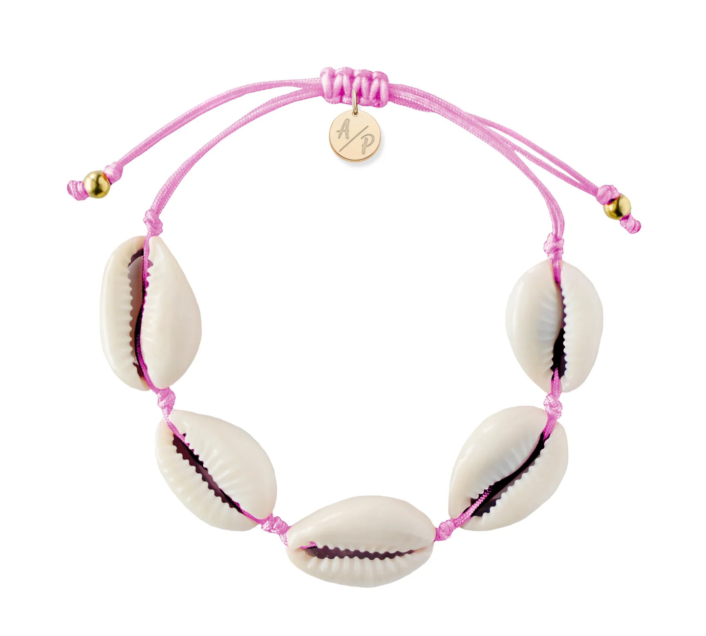Adriana Pappas - Natural Shell Bracelet On Color Cord