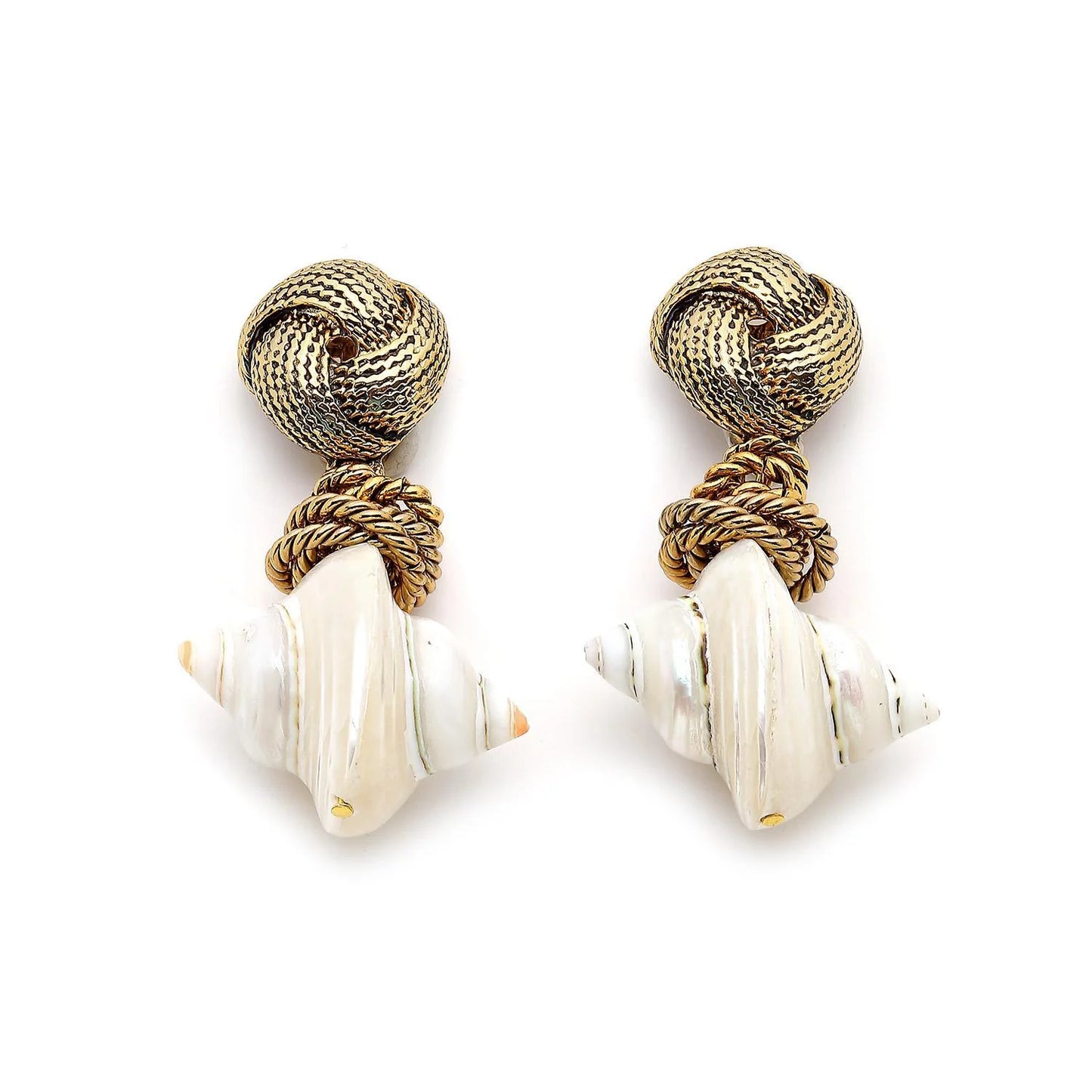 Adriana Pappas - Shell Knot Earrings