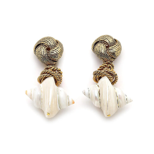 Adriana Pappas - Shell Knot Earrings