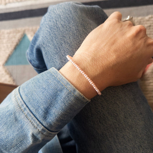 Kris nations - Pink Seed Pearl Bracelet