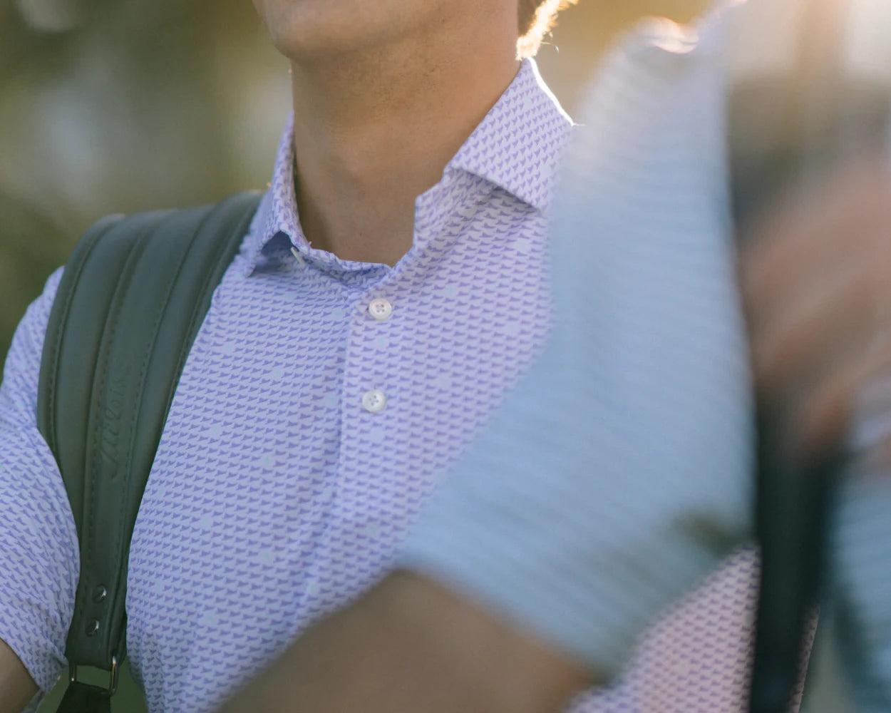 Holderness & Bourne - The Jarvis Shirt: White Lavender & Abaco