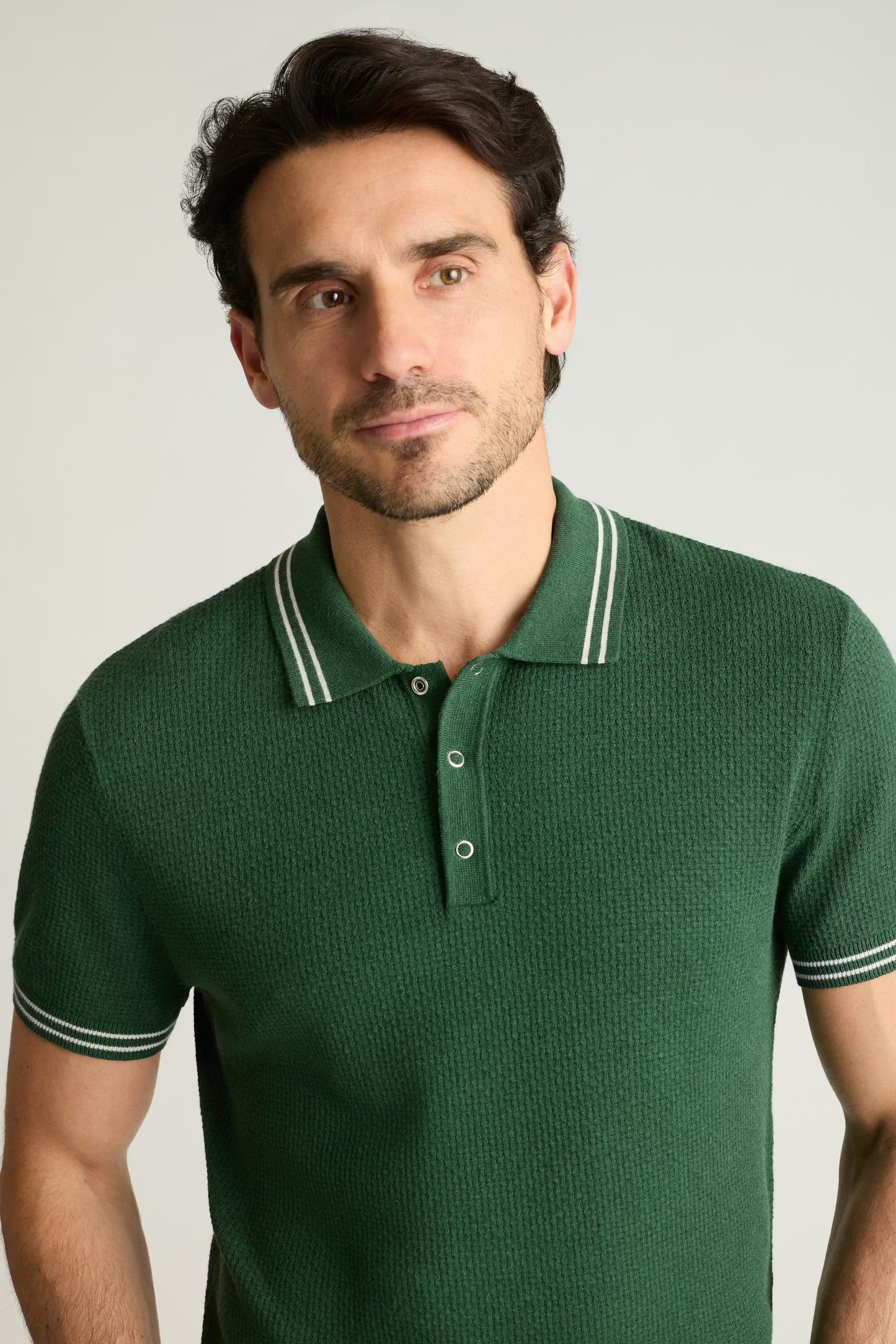 Bonobos Fairgame Sweater Polo - Forest Green