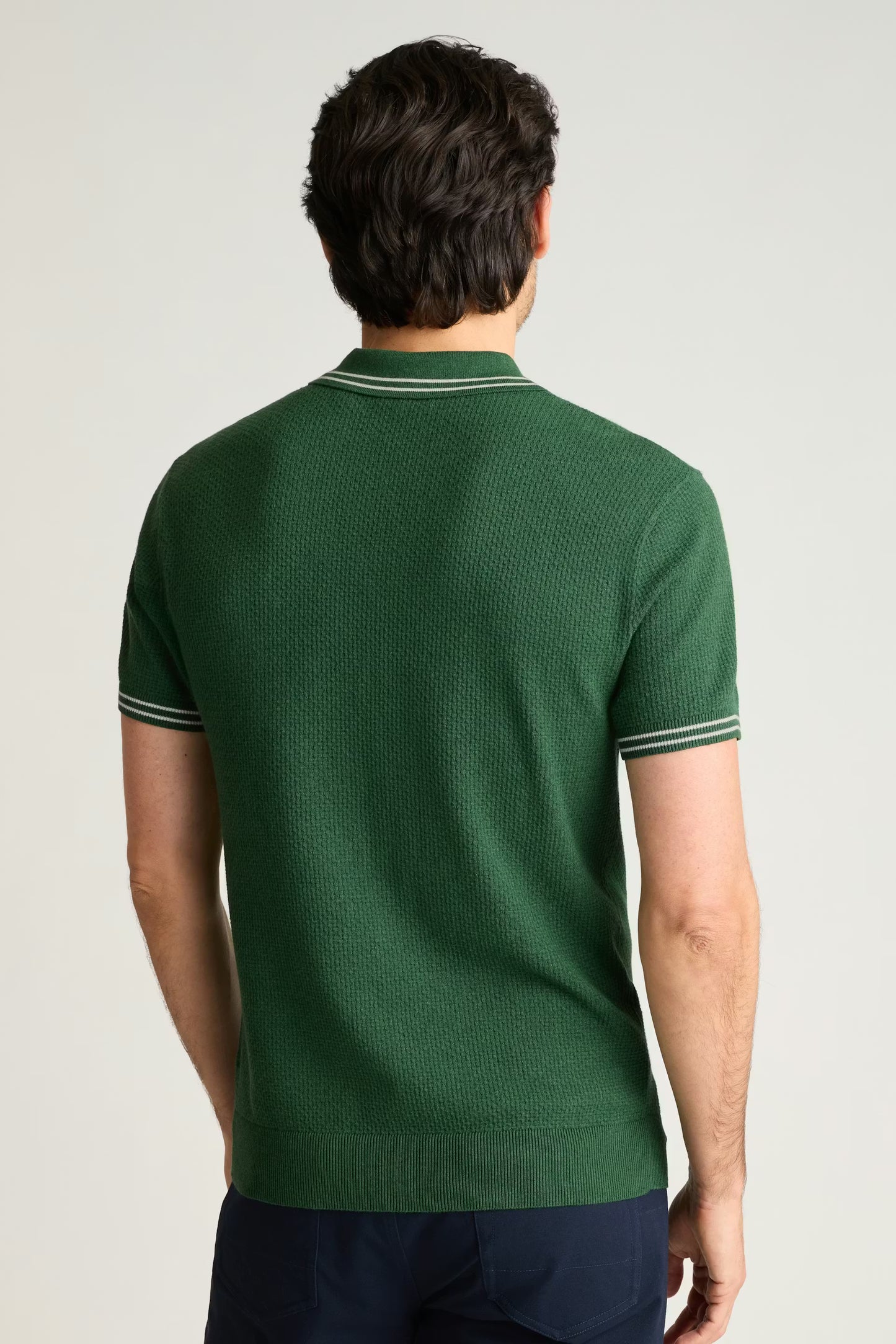 Bonobos Fairgame Sweater Polo - Forest Green