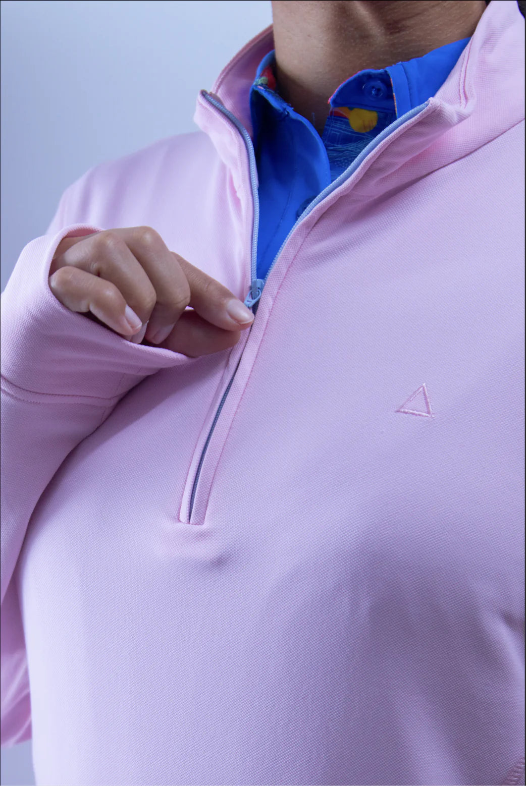 TABS Women's 1/4 Zip Pullover - Bermuda Pink
