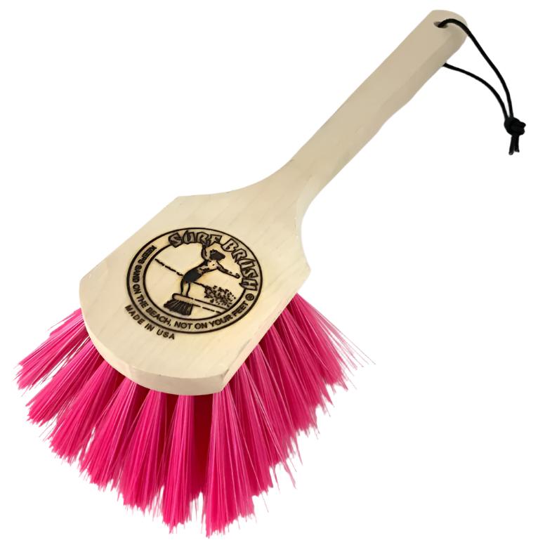 Surf Brush with LONG 15" Handle - Pink