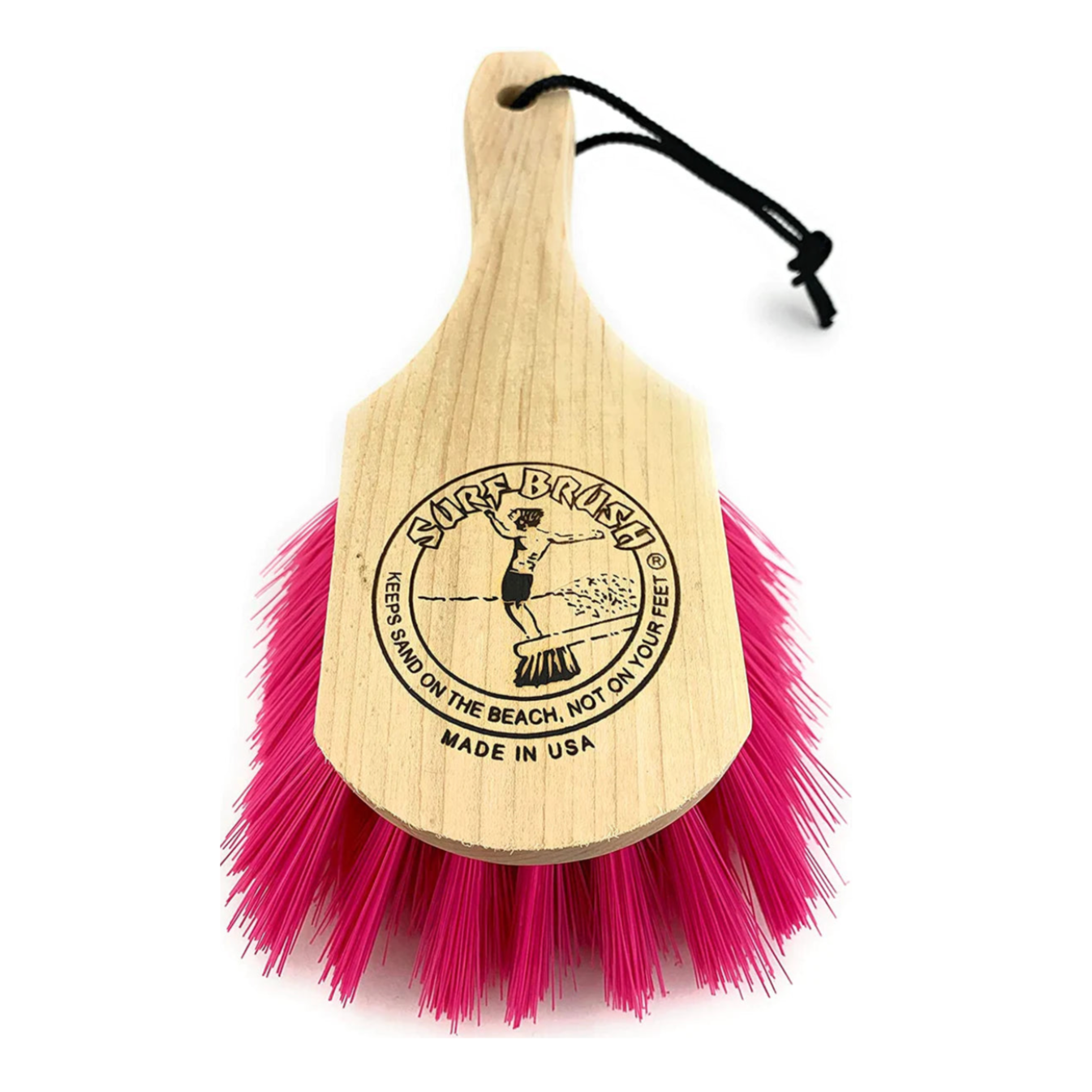 Surf Brush with SHORT 8" Handle - Pink
