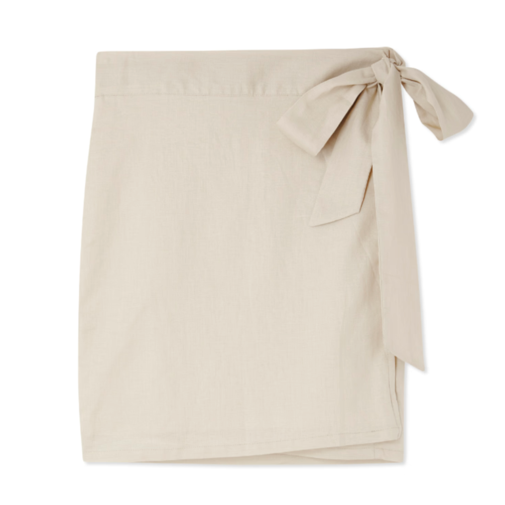 Never Fully Dressed Mini Jaspre Skirt - Stone