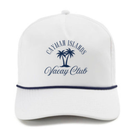 Performance Cap - Cayman Islands Vacay Club: White