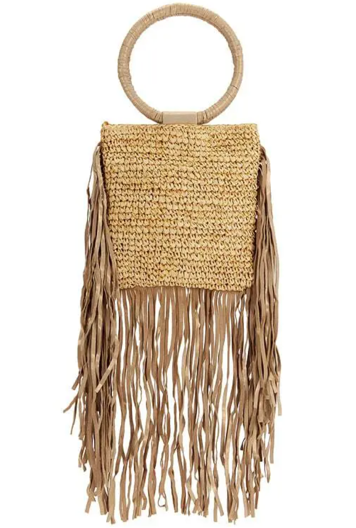 Florabella Modica clutch - Natural/Gold