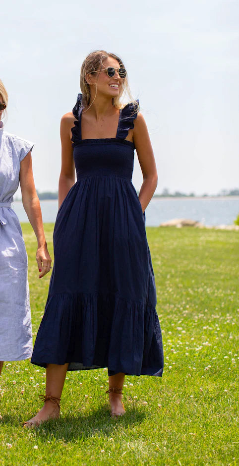 Marea Sasco Dress - Navy