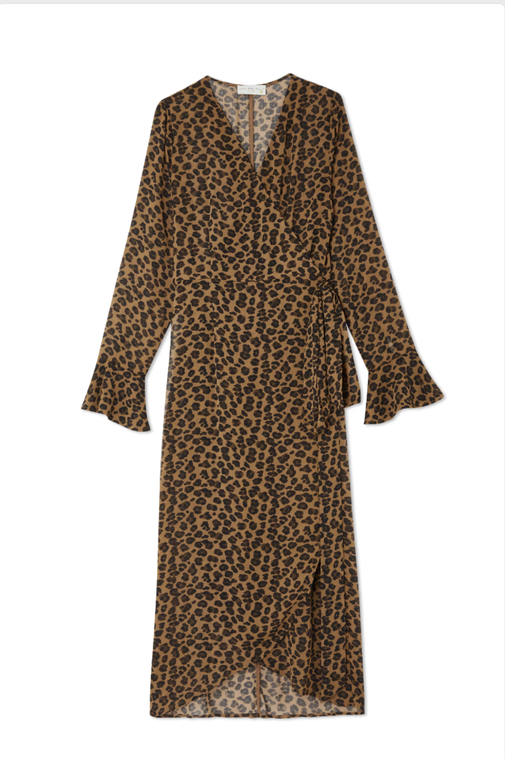 Never Fully Dressed - Leopard Lucia Sheer Wrap Dress