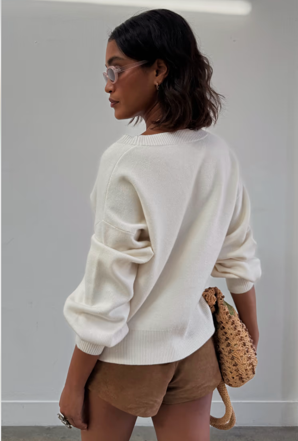 Never Fully Dressed - Embroidered Palm Boob Cardigan